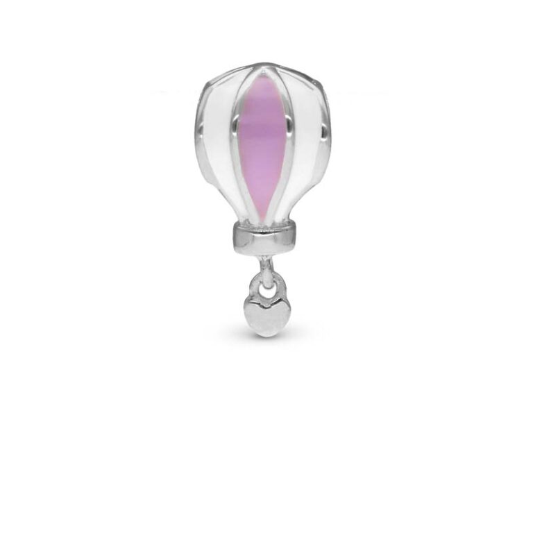 Christina Jewelry 7th Heaven Lilla luftballon sølvcharm til læderarmbånd på 6 mm