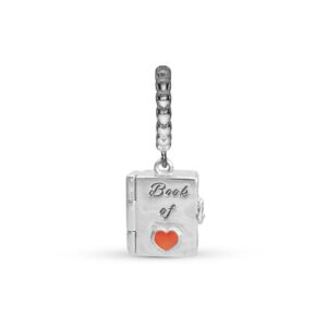 Christina Jewelry Book of Love You & Me Forever Bog sølvcharm til læderarmbånd på 6 mm