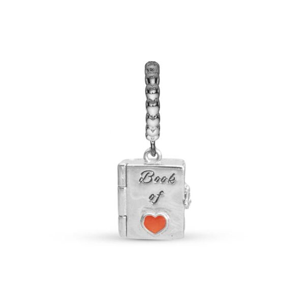 Christina Jewelry Book of Love You & Me Forever Bog sølvcharm til læderarmbånd på 6 mm