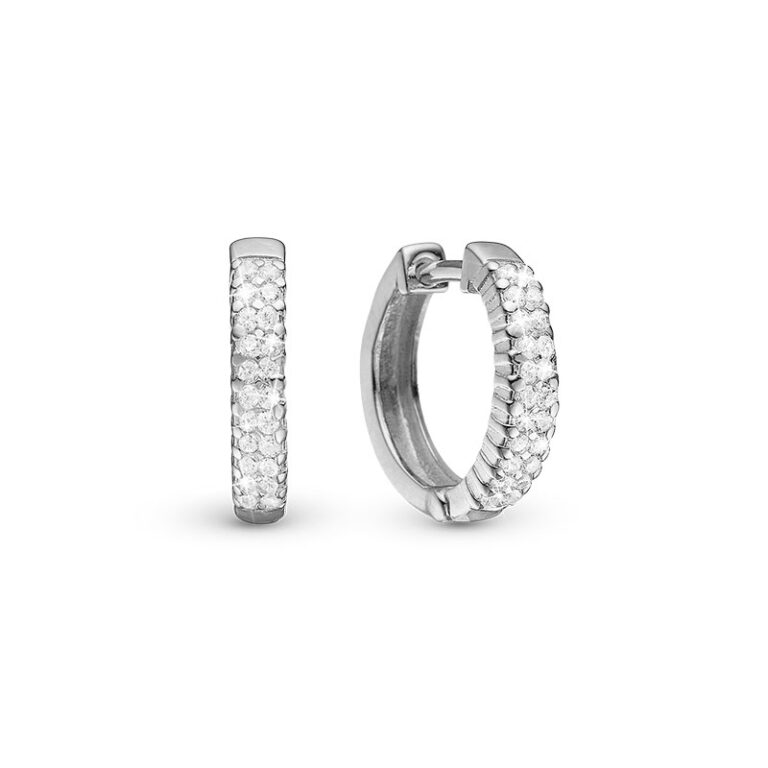 Christina Jewelry Charmed sølv øreringe med 44 cubic zirkoner