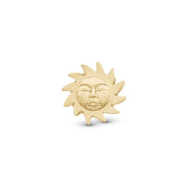 Christina Jewelry Glowing Sun forgyldt charm til sølvarmbånd på 4 mm