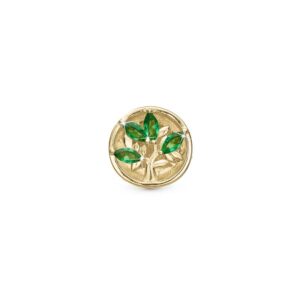 Christina Jewelry Green Life forgyldt charm til læderarmbånd på 6 mm