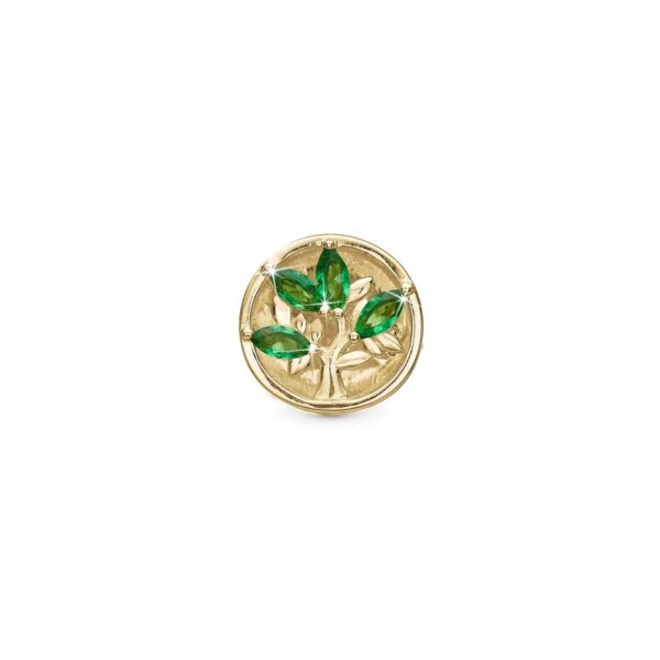 Christina Jewelry Green Life forgyldt charm til læderarmbånd på 6 mm