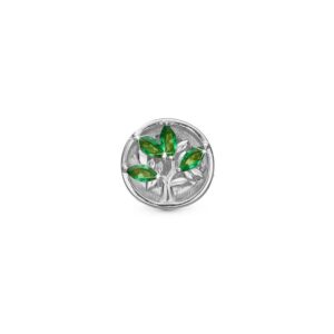 Christina Jewelry Green Life sølv charm til læderarmbånd på 6 mm