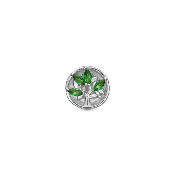 Christina Jewelry Green Life sølv charm til sølvarmbånd og læderarmbånd på 4 mm
