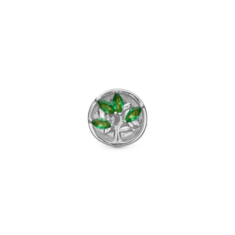 Christina Jewelry Green Life sølv charm til sølvarmbånd og læderarmbånd på 4 mm