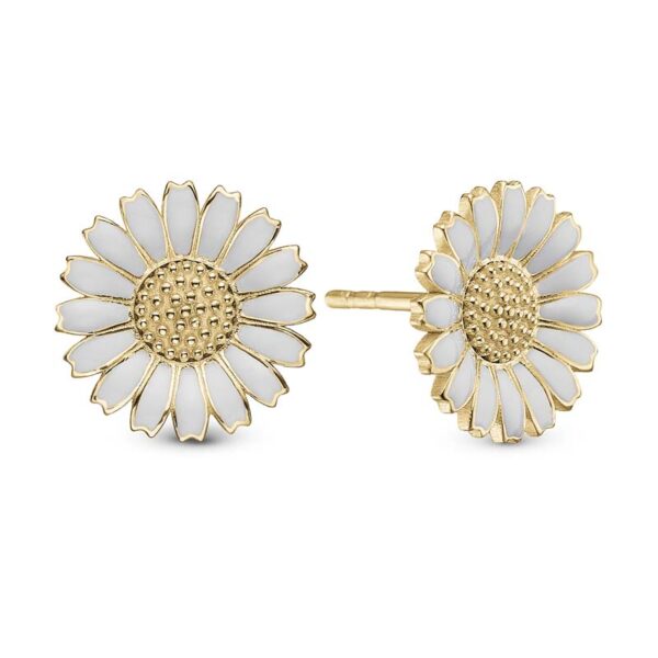 Christina Jewelry Marguerite ø 12mm forgyldte ørestikker
