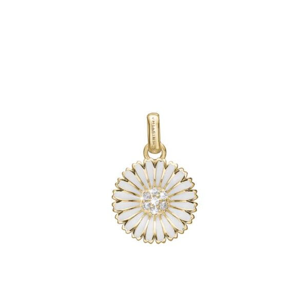Christina Jewelry Marguerite vedhæng i forgyldt med zirkonia Ø15mm