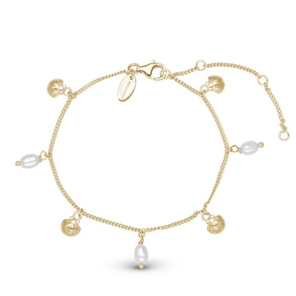 Christina Jewelry Pearl Shell forgyldt armbånd