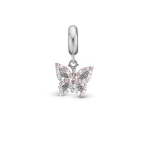 Christina Jewelry Sparkling Butterfly sølvcharm til sølvarmbånd på 4 mm