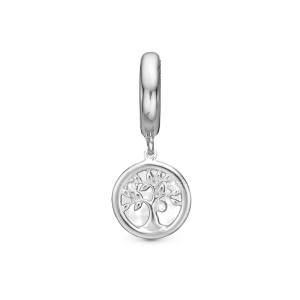 Christina Jewelry Tree of Life Perlemor sølv charm til læderarmbånd
