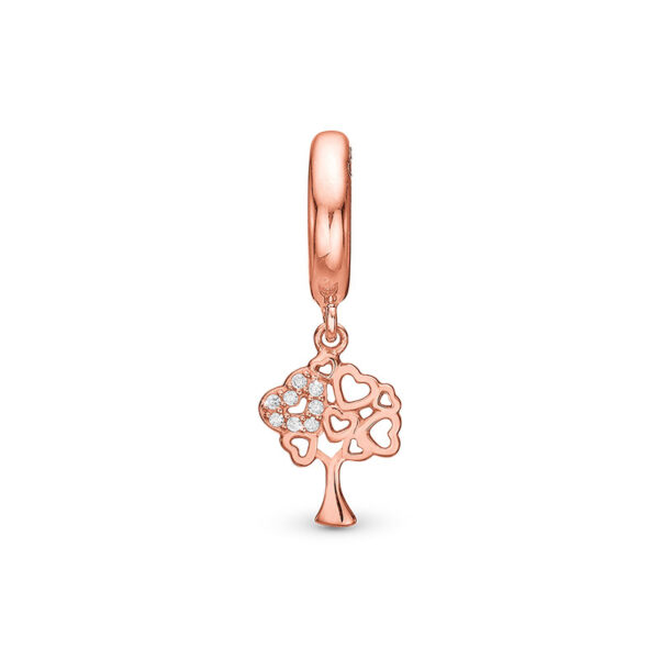 Christina Jewelry Tree of Life rosaforgyldt charm til læderarmbånd