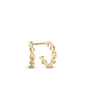 Christina Jewelry Twisted creole forgyldte øreringe