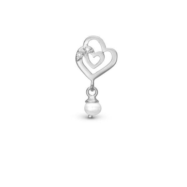 Christina Jewelry Two Hearts Hjerter sølvcharm til sølvarmbånd på 4 mm