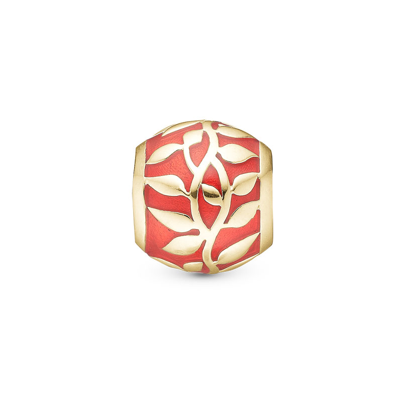 Christina Tree of Love forgyldt charm til læderarmbånd