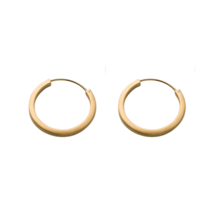 Circle Line hoops, forgyldt - Ø3 cm