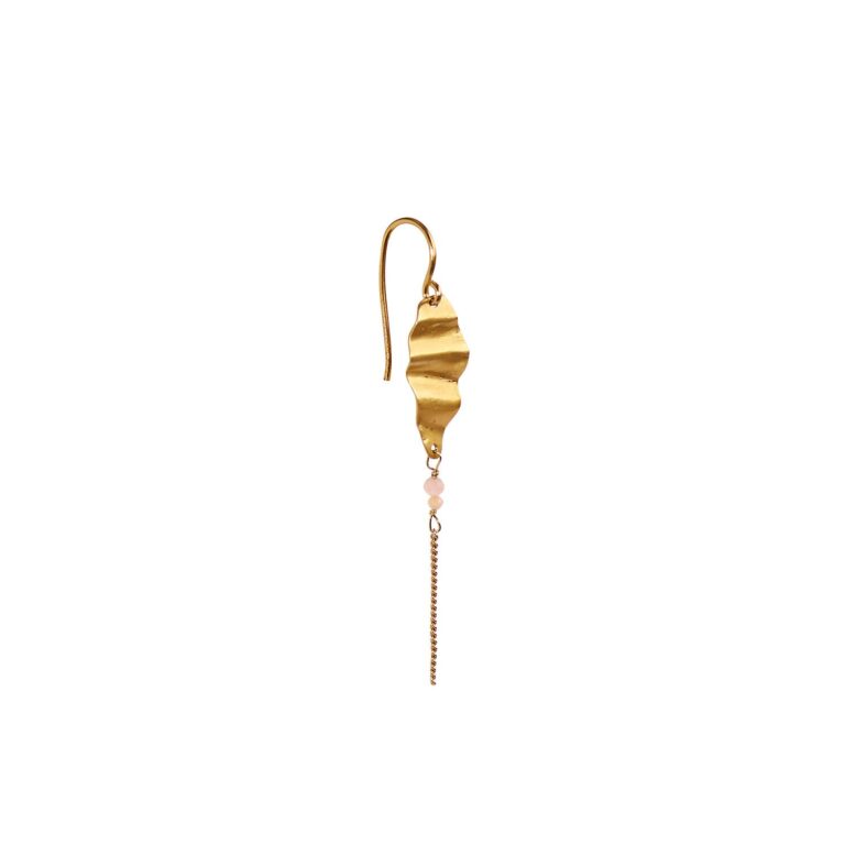 Cleo With Chain hængeørering - forgyldt
