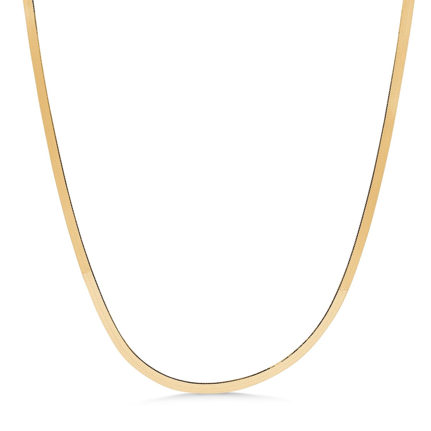 Cobra halskæde, Small - forgyldt