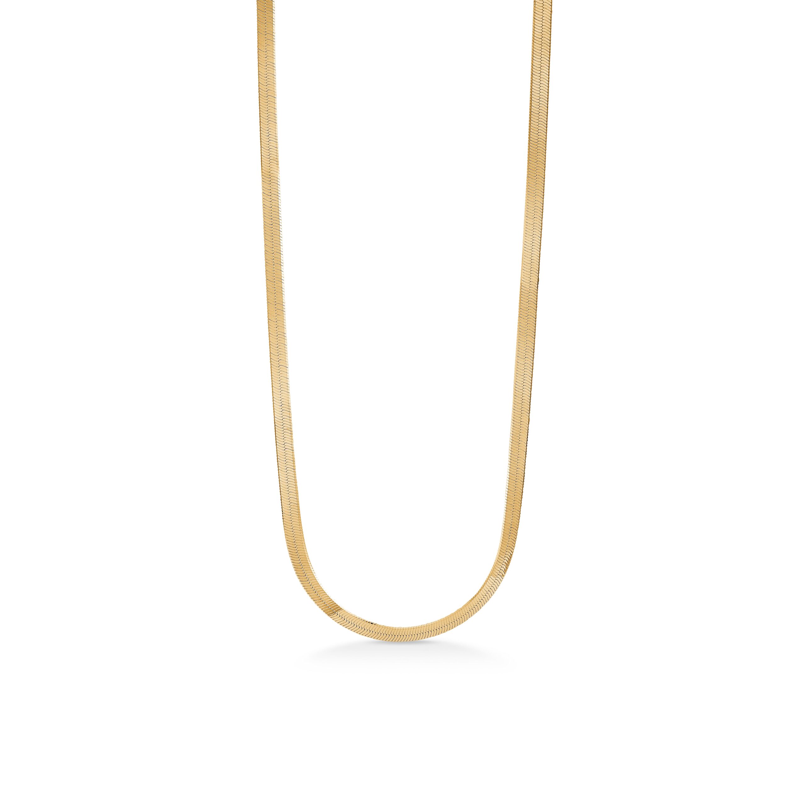 Cobra halskæde - forgyldt