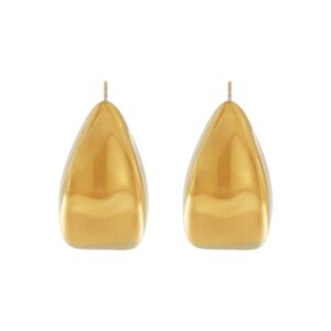 Courage 3D Mirror Statement øreringe - forgyldt