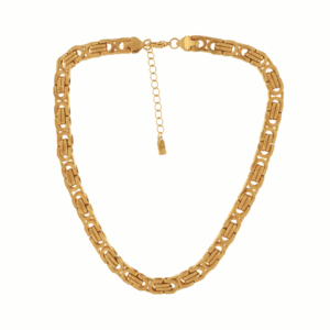 Courage Short Chunky Link halskæde - forgyldt