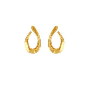 Courage V-form Statement ørestikker - forgyldt