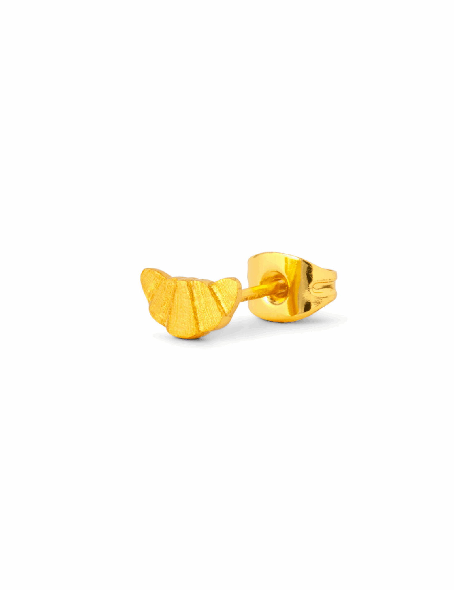 Croissant ørestik - forgyldt