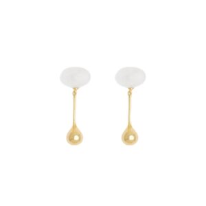 Datura Drop øreringe - forgyldt