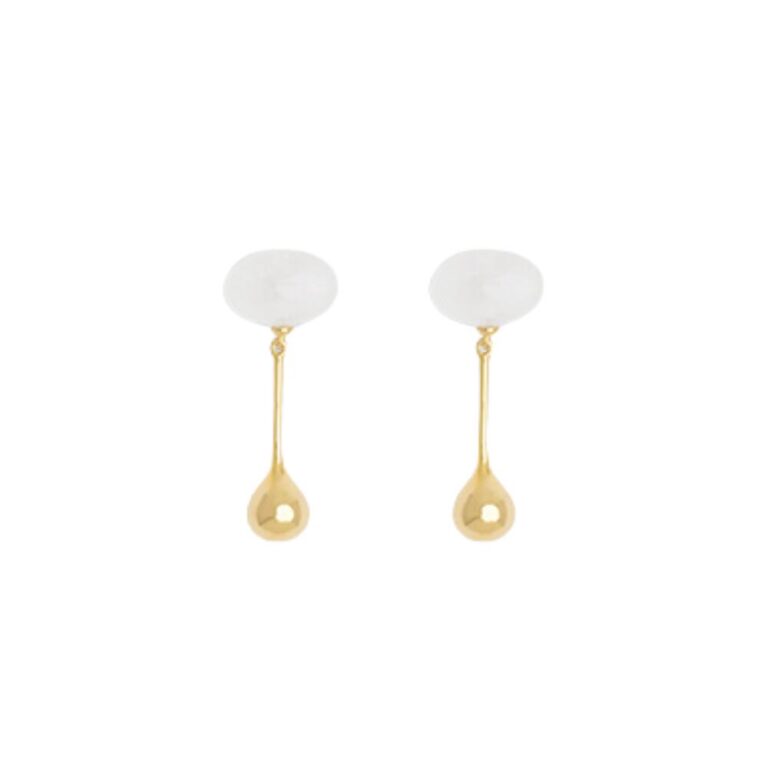 Datura Drop øreringe - forgyldt