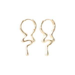 Delia øreringe - forgyldt