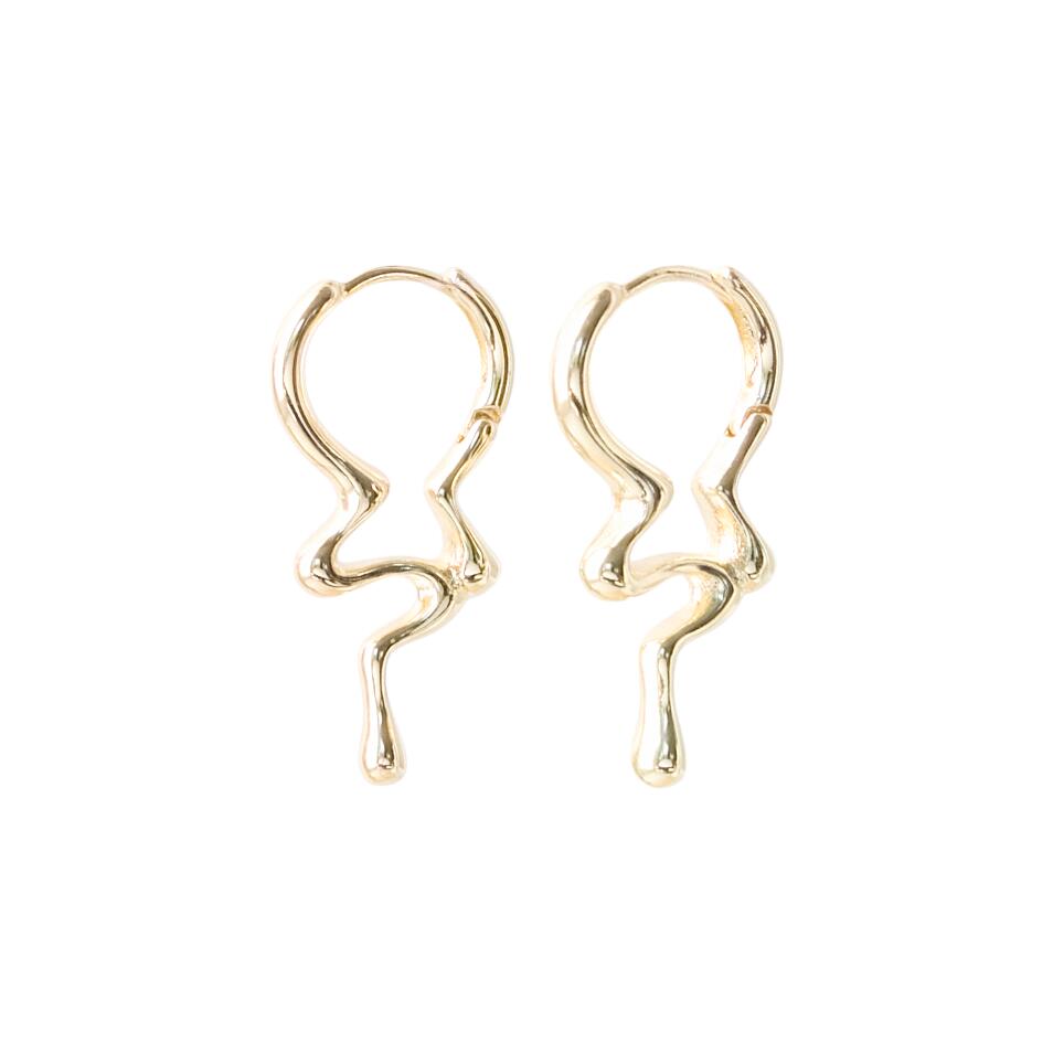 Delia øreringe - forgyldt