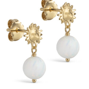 ENAMEL Copenhagen Øreringe - Daystar Globe - Opal