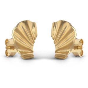 ENAMEL Copenhagen Øreringe - Mini Wave - Gold Colour