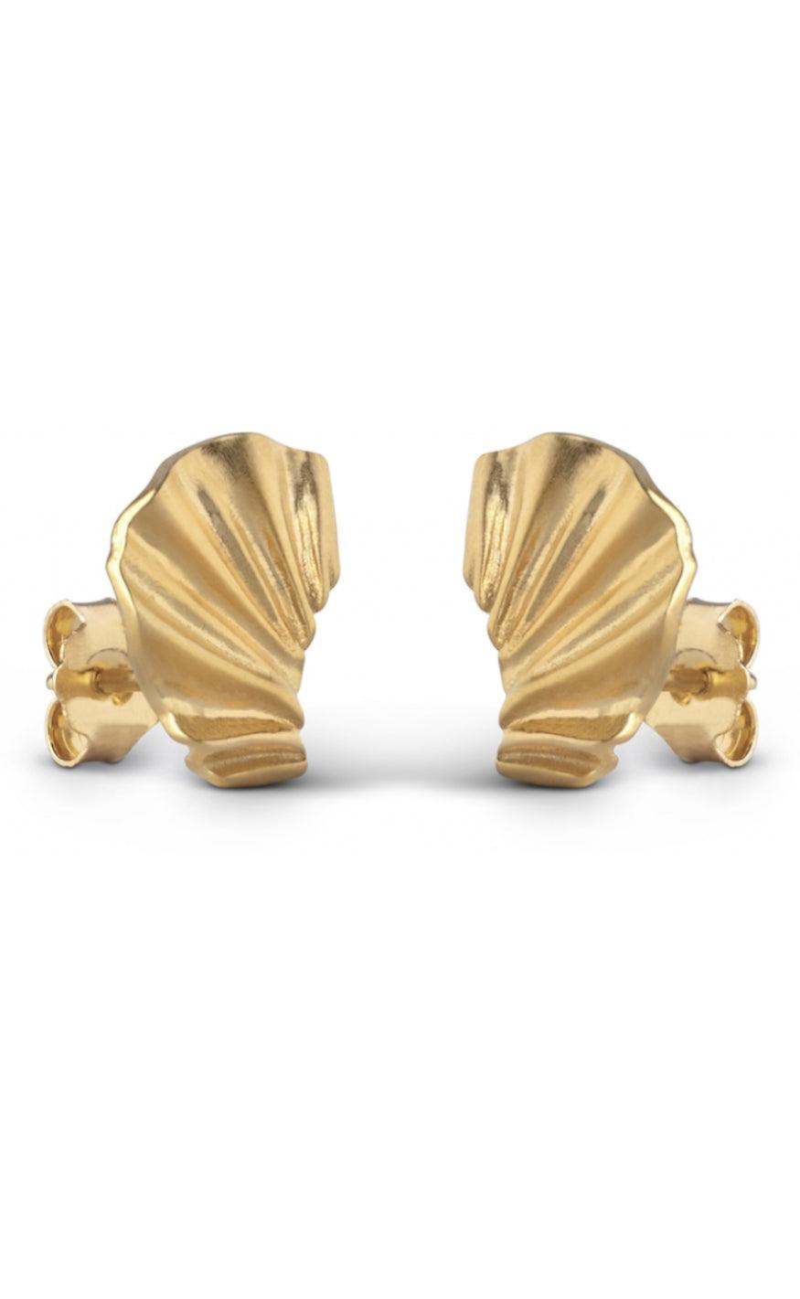 ENAMEL Copenhagen Øreringe - Mini Wave - Gold Colour