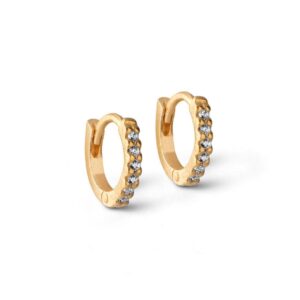 ENAMEL Copenhagen Øreringe - Petite Flora 6 mm - Gold Colour