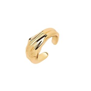 Ear cuff Vulcanello Pianura - 18 kt. Forgyldt