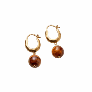 Earth øreringe - forgyldt