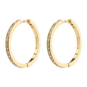 Ebna Crystal hoops, maxi - forgyldt