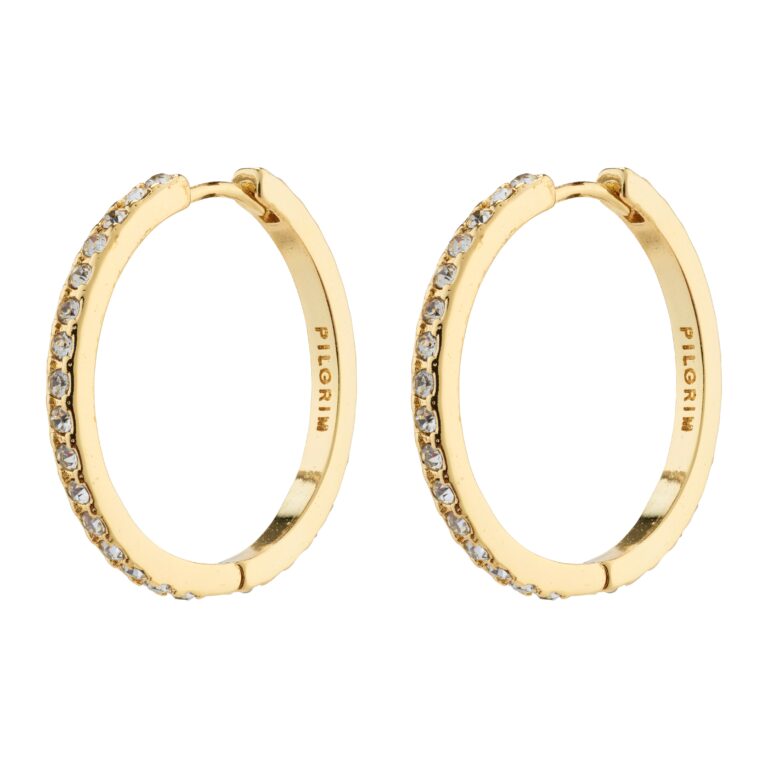 Ebna Crystal hoops, maxi - forgyldt