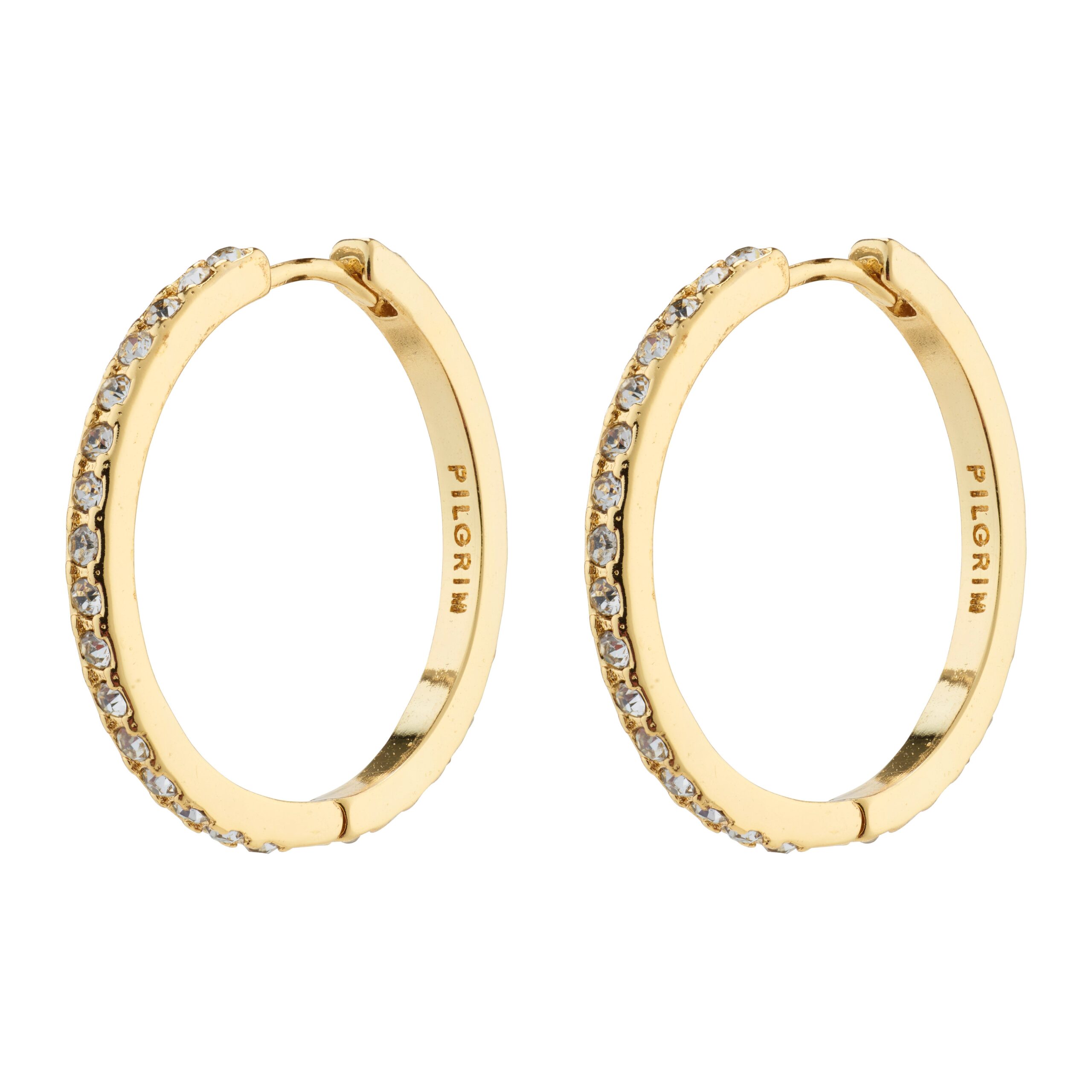 Ebna Crystal hoops, maxi - forgyldt