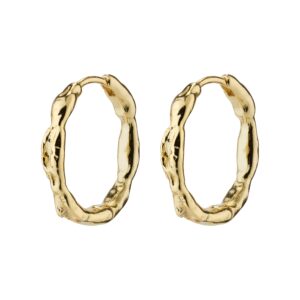 Eddy Organic Shaped hoops, mellem - forgyldt