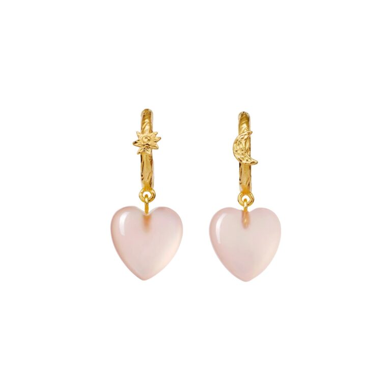 Maanesten Valentine Embrace (genanvendt sterlingsølv 925 forgyldt med 18 karat guld) Creoler