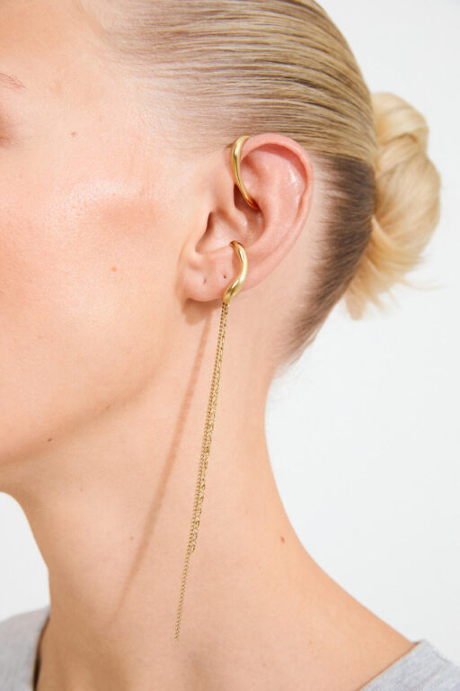 Evon 2-i-1 earcuff sæt - forgyldt
