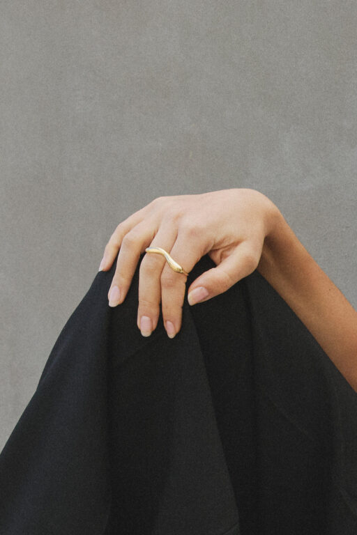 Evon Double ring - forgyldt