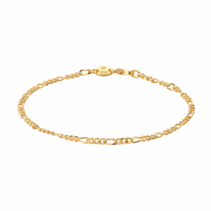 Figaro armbånd - forgyldt