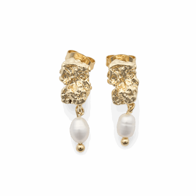 Florence øreringe - forgyldt