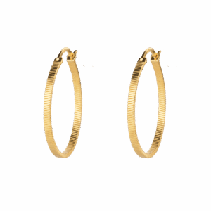 Fortune Teller hoops, L - forgyldt