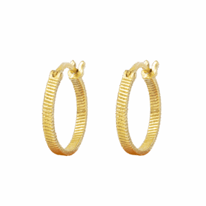 Fortune Teller hoops, forgyldt - Ø16 mm.