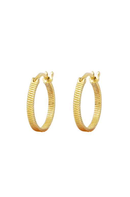 Fortune Teller hoops, forgyldt - Ø16 mm.