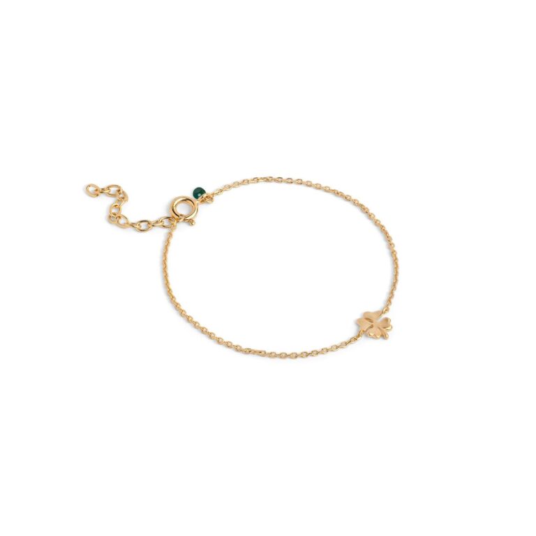 Four-Leaf Clover armbånd - forgyldt